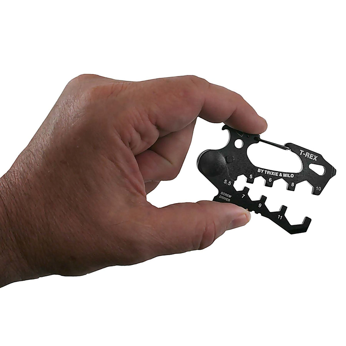 Trixie and Milo TOOL-TREX T-Rex Carabiner Multi-Tool Black 1/pc.