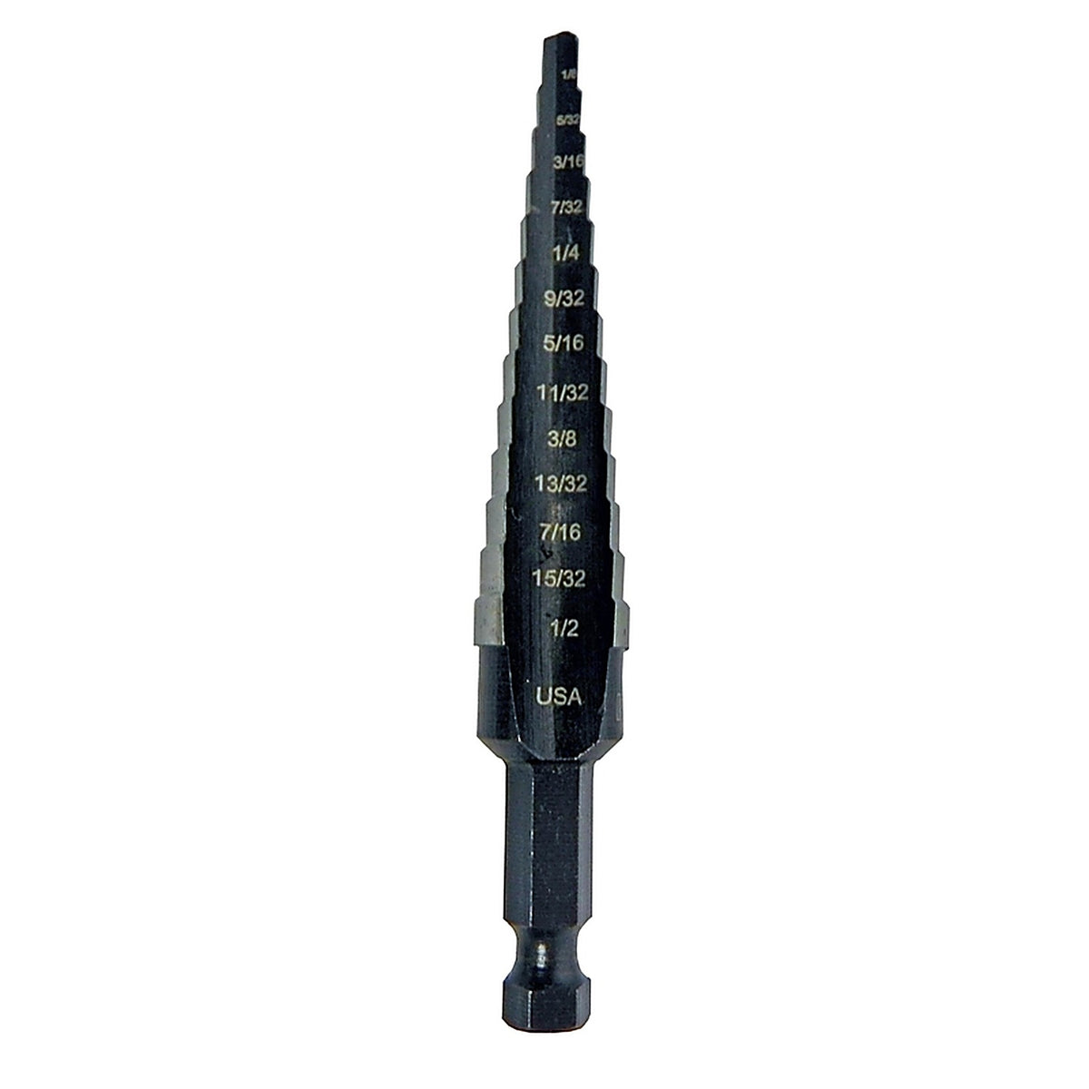 Irwin 10231 Unibit 1/8 to 1/2 in. x 6 in. L High Speed Steel Step Drill Bit 1/pc.