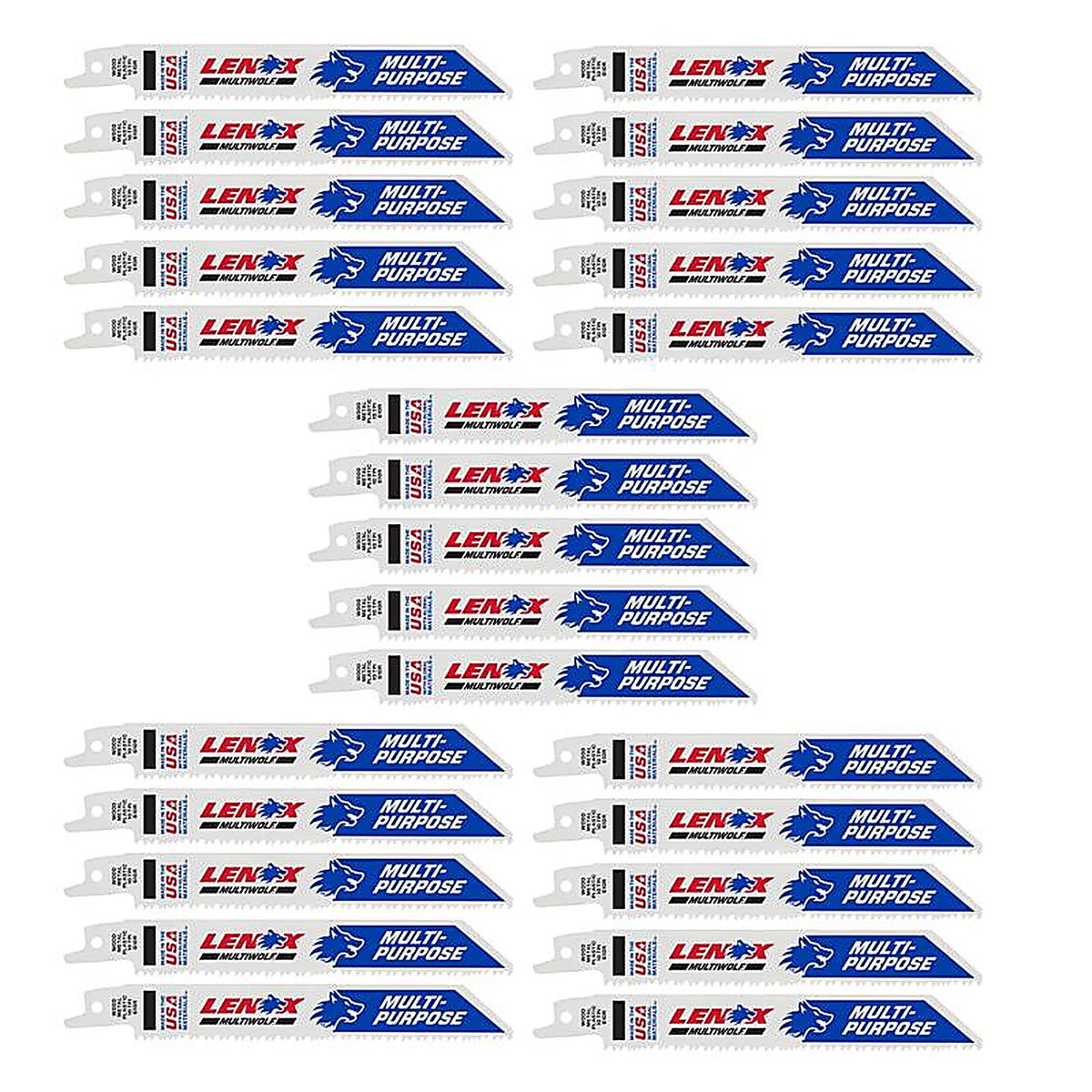 Lenox 20493B610R 6 in. Cobalt Bi-Metal Reciprocating Saw Blade 10 TPI 25/Pack