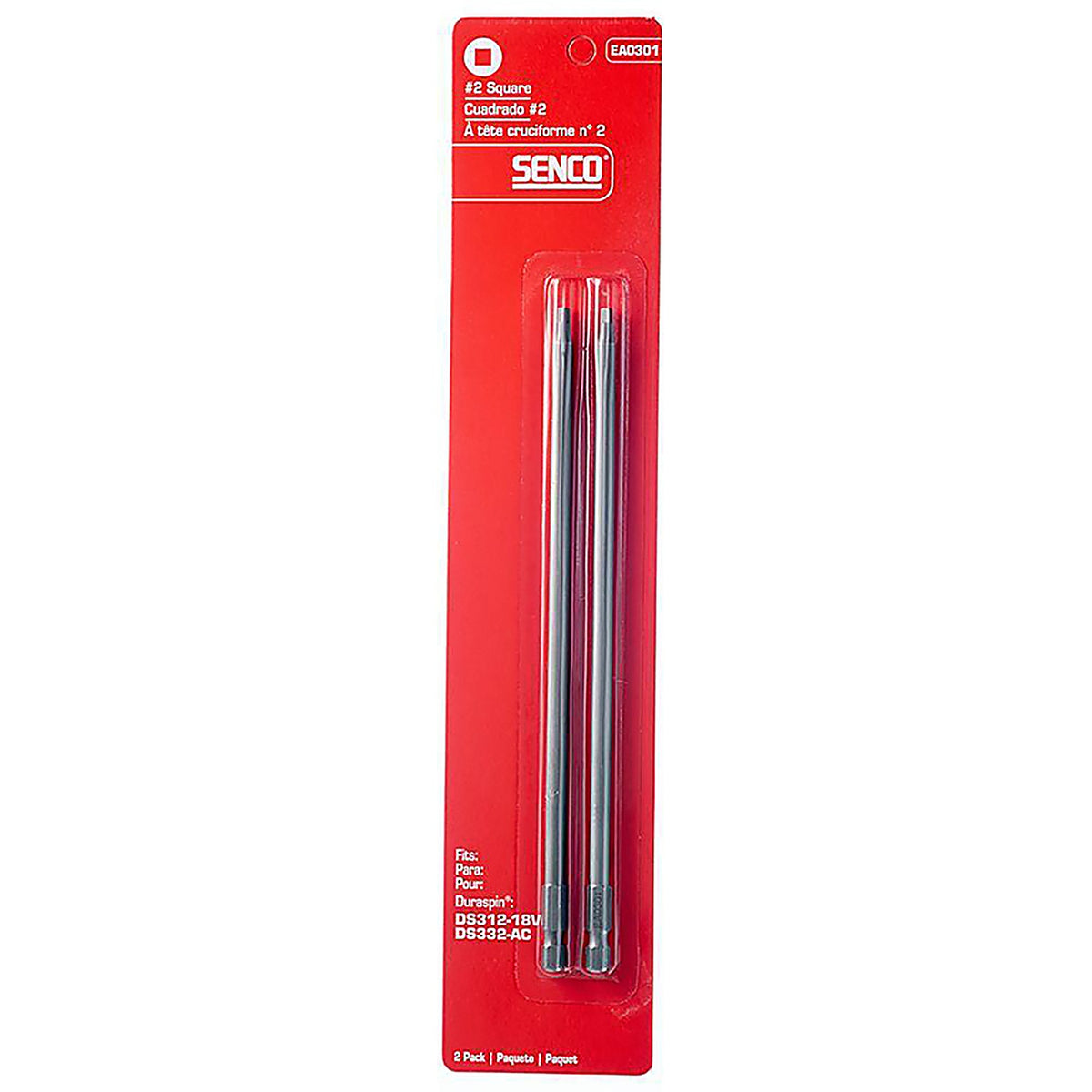 Senco EA0301 DuraSpin Square #2 x 7-1/2 in. L Replacement Bit Steel 2/Pack