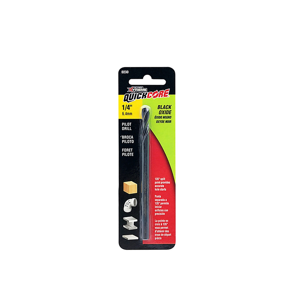 Blu-Mol E0100230 QuickCore 1/4 in. Bi-Metal Hole Saw Pilot Bit 1/pc.