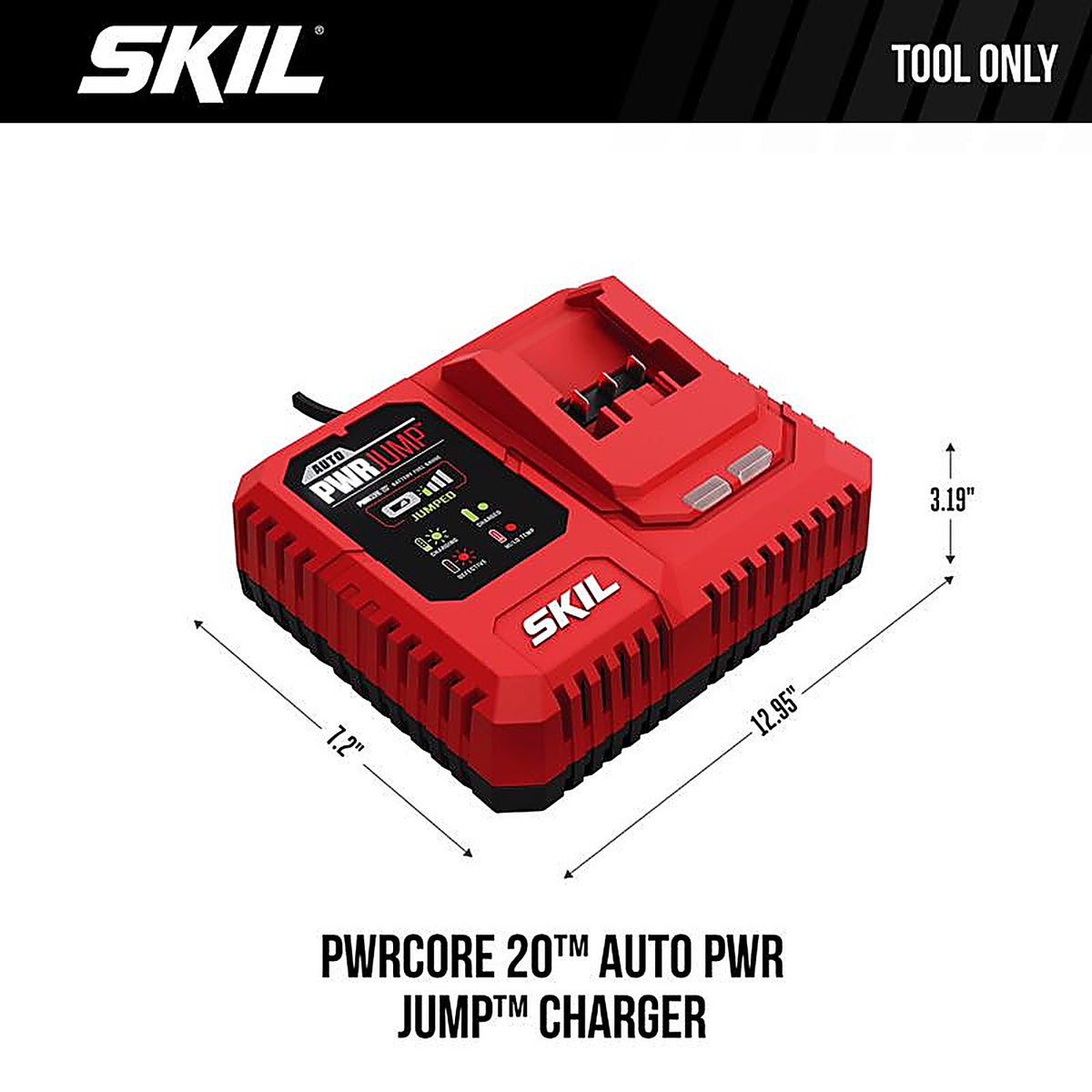 Skil QC536001 PWRCore 20 20 volt Auto PWRJump Battery Charger 1/pc.