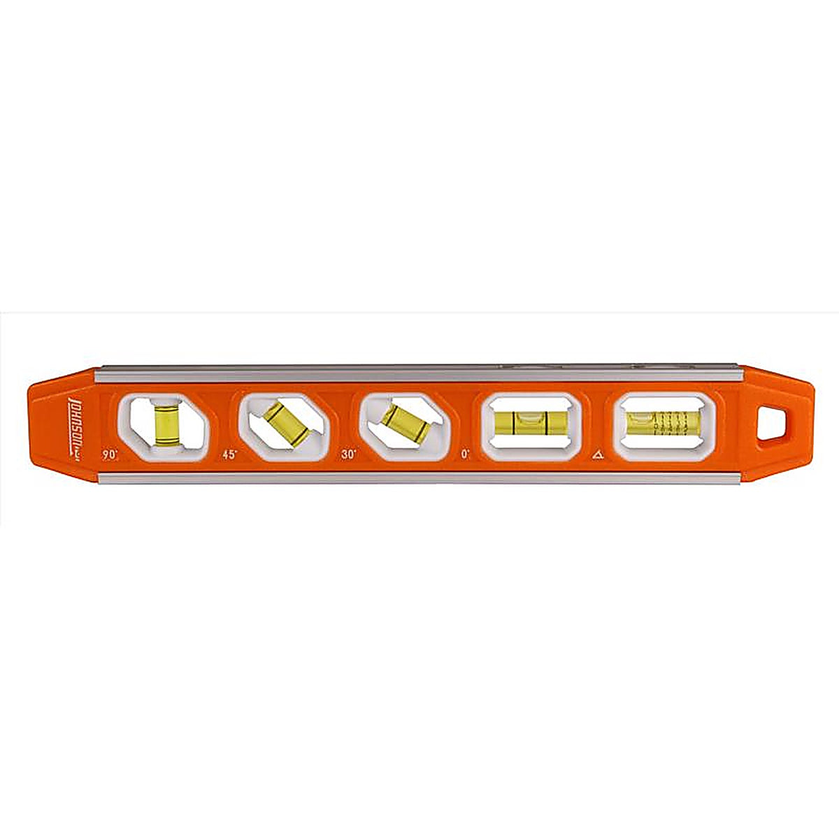 Johnson 1422-1200 12 in. Aluminum Magnetic Torpedo Level 4 vial
