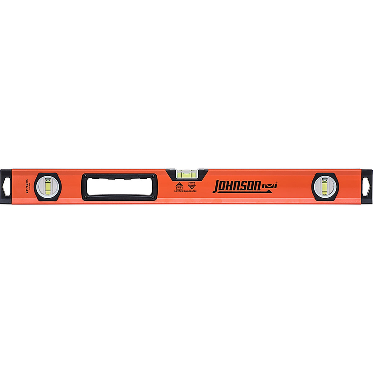 Johnson 1733-2400 24 in. Aluminum Box Level 3 vial