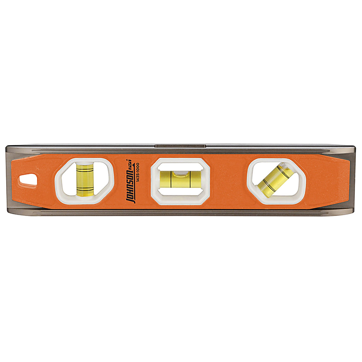 Johnson 1435-1000 10 in. Aluminum Magnetic Torpedo Level 3 vial