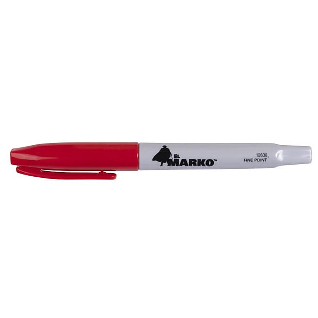 C.H. Hanson 10606 Sure Point Red Medium Tip Permanent Marker 1/Pack