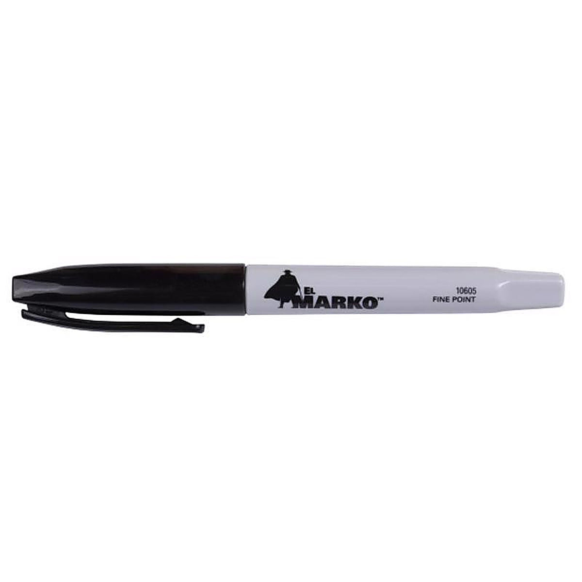 C.H. Hanson 10605 Sure Point Black Medium Tip Permanent Marker 1/Pack