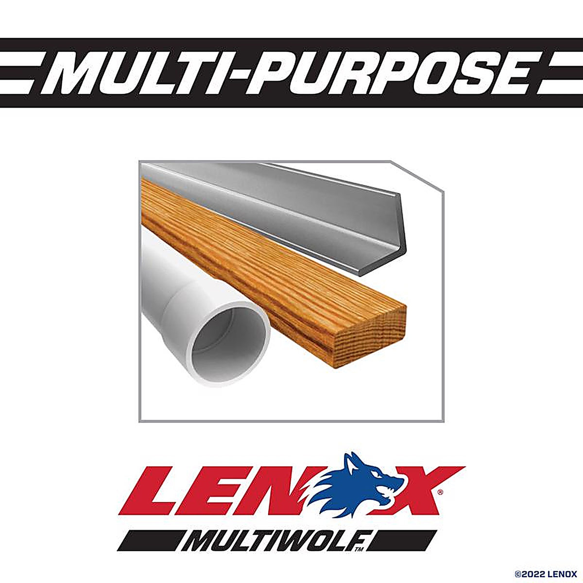 Lenox 20583110R 12 in. Bi-Metal Reciprocating Saw Blade 10/14 TPI 5/Pack