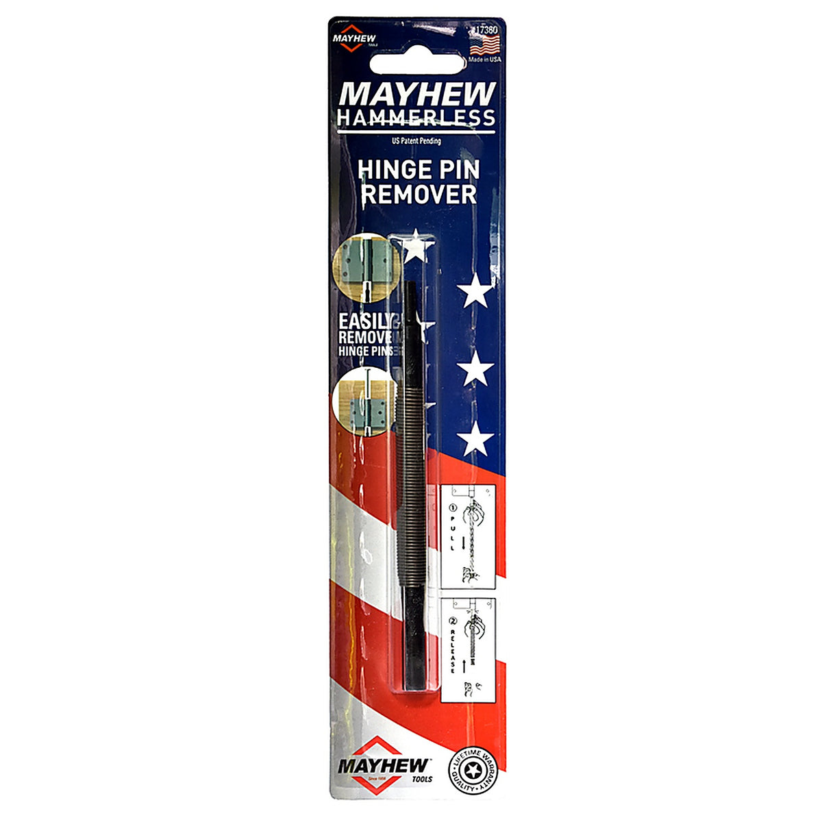 Mayhew 17360 Steel Hammerless Hinge Pin Remover 7-1/2 in. L 1/pc.