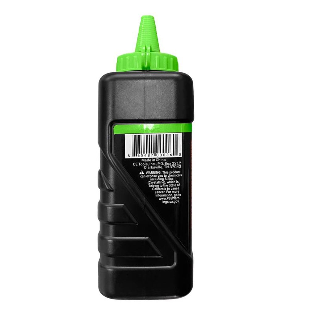 CE Tools CET102G Extreme Visibility 10 oz. Standard Marking Chalk Fluorescent Green 1/Pack