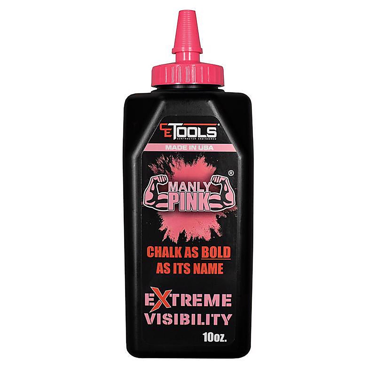 CE Tools CET102P Extreme Visibility 10 oz. Standard Marking Chalk Fluorescent Pink 1/Pack