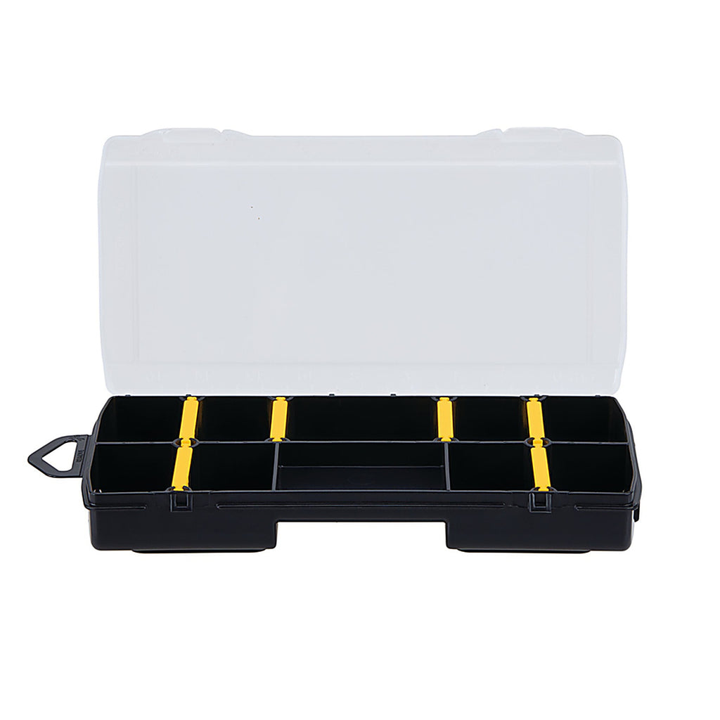 Stanley STST14109 8.25 in. Organizer with Clear Lid Black/Yellow
