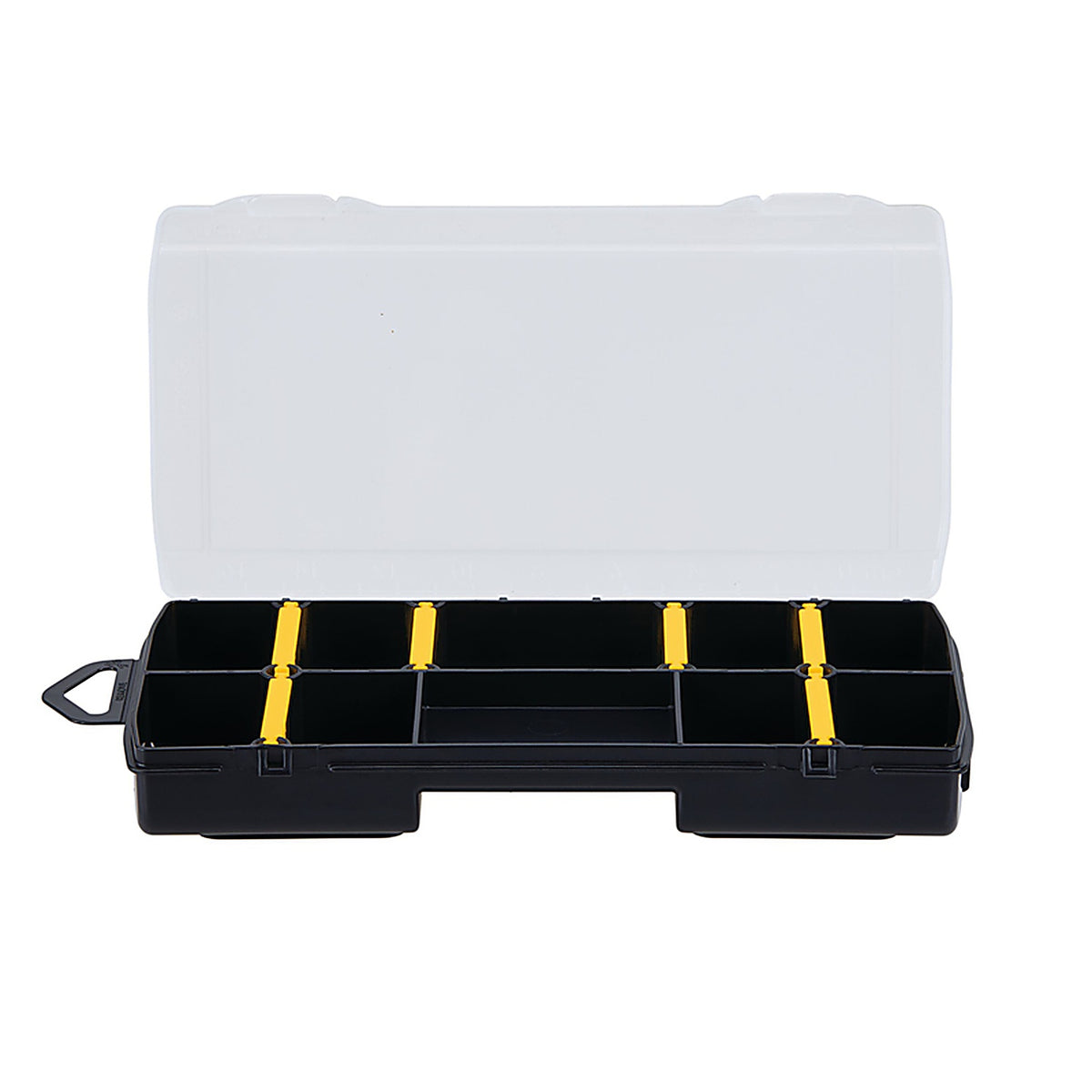 Stanley STST14109 8.25 in. Organizer with Clear Lid Black/Yellow