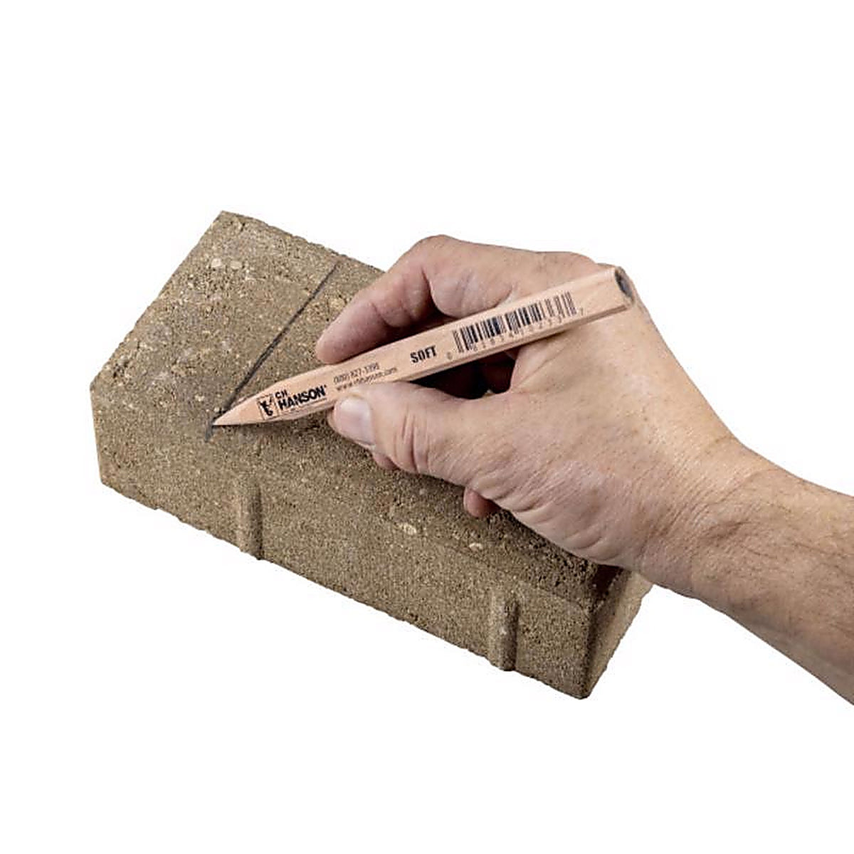 C.H. Hanson 10233 7 in. L x 0.5 in. W Carpenter Pencil Beige Wood 1/pc.