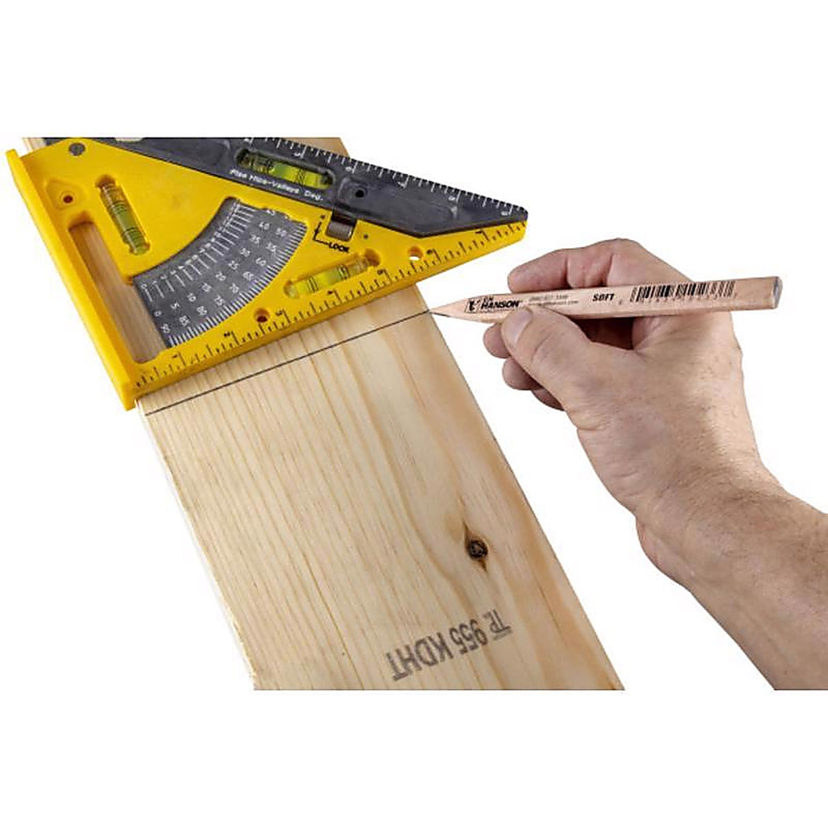 C.H. Hanson 10233 7 in. L x 0.5 in. W Carpenter Pencil Beige Wood 1/pc.