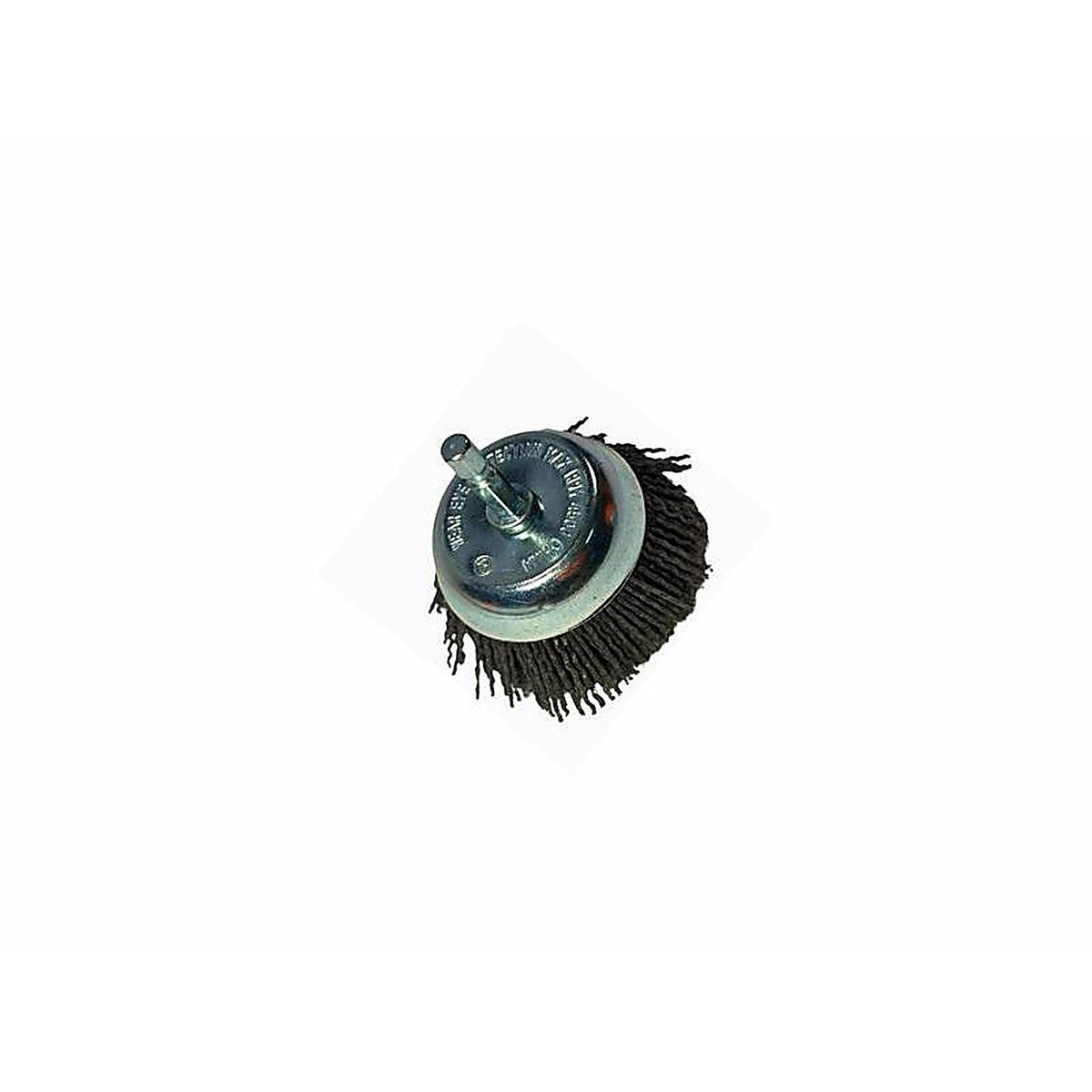 Dico 541-774-2-1/2 2.5 in. Dia. x 1/4 in. x 1/4 Dia. Crimped Nylon Mandrel Mounted Cup Brush 4500 rpm