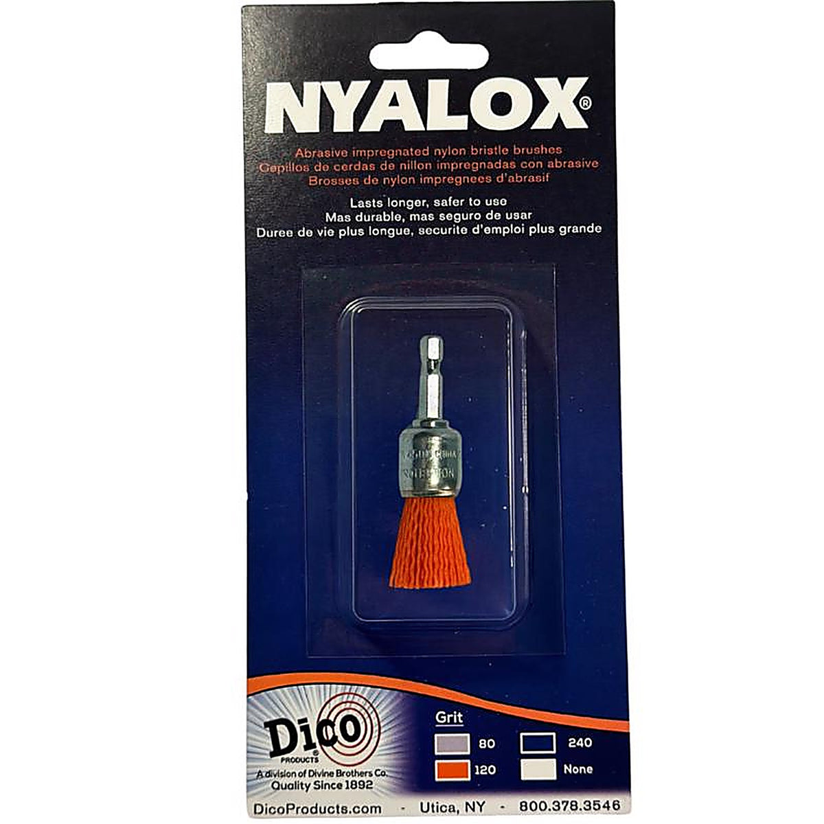Dico 541-781-3/4 3/4 in. Medium Crimped Mandrel Mounted Cup End Brush Nylon 4500 rpm 1/pc.