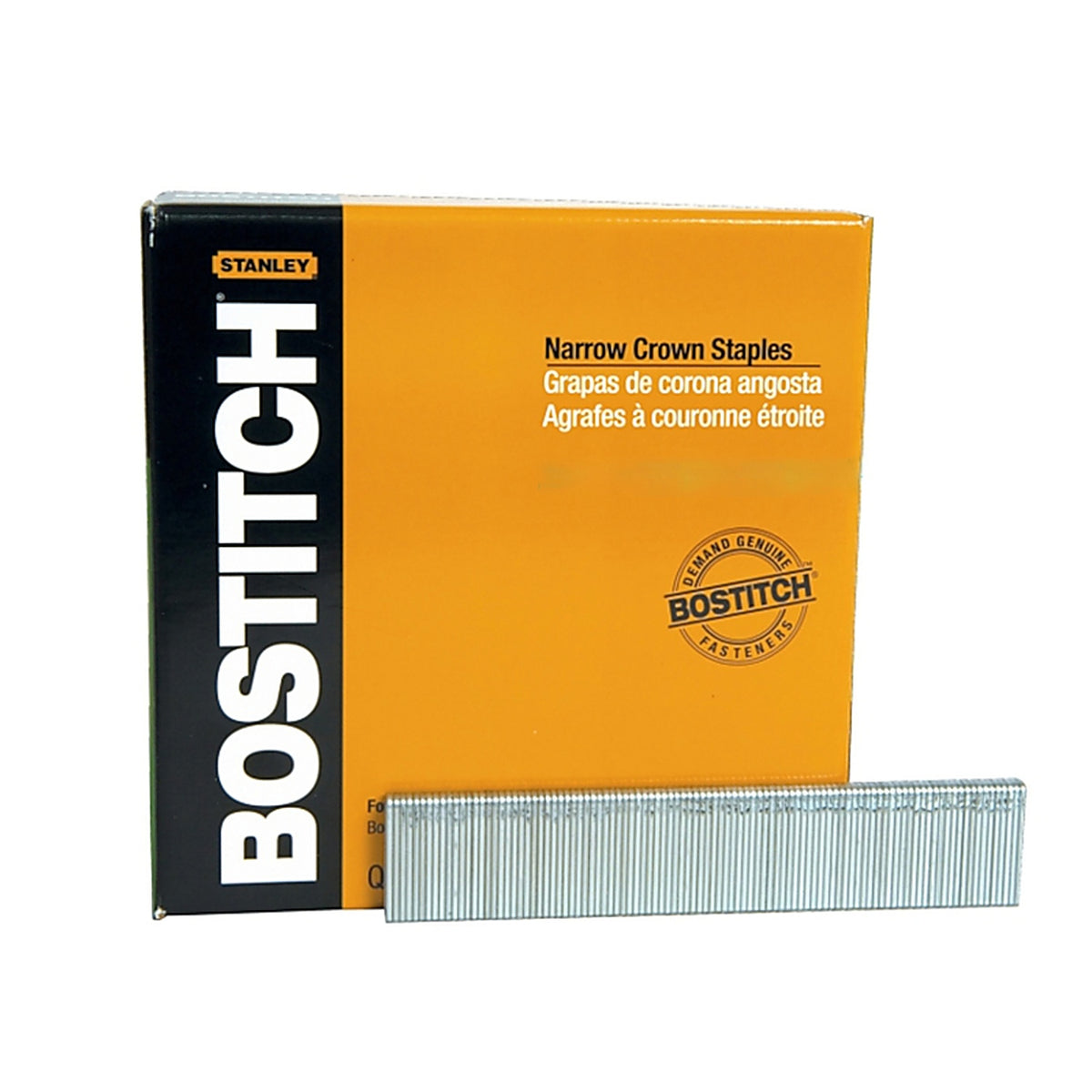Stanley Bostitch SX50351-3/8G 7/32 in. W x 1-3/8 in. L 18 Ga. Narrow Crown Caps and Staples 3000/Pack