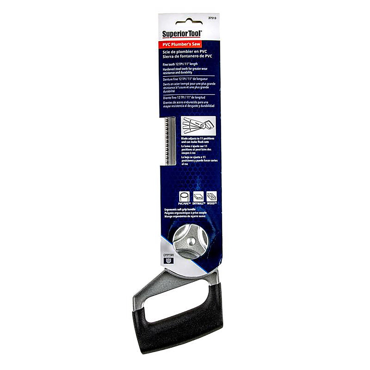 Superior Tool 37513 PVC Pipe Saw Assorted 0/Pack
