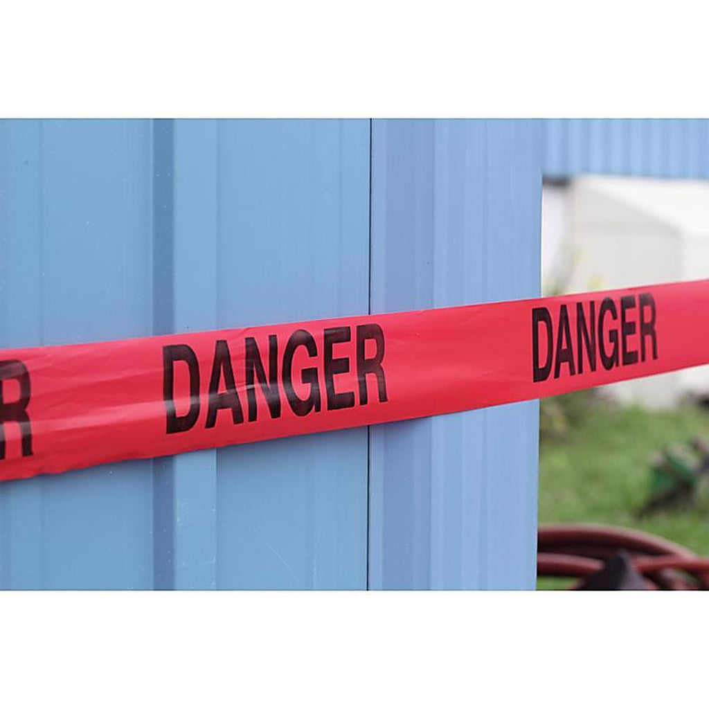 C.H. Hanson 15007 200 ft. L x 3 in. W Plastic Danger Barricade Tape Red