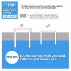 Arrow Fastener T50 Arrow Heavy Duty Flat Staple Gun Silver