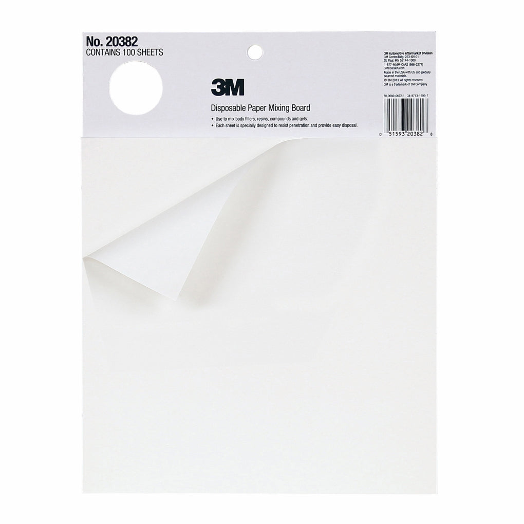 3M 20382 Disposable Paper Mixing Board Marson