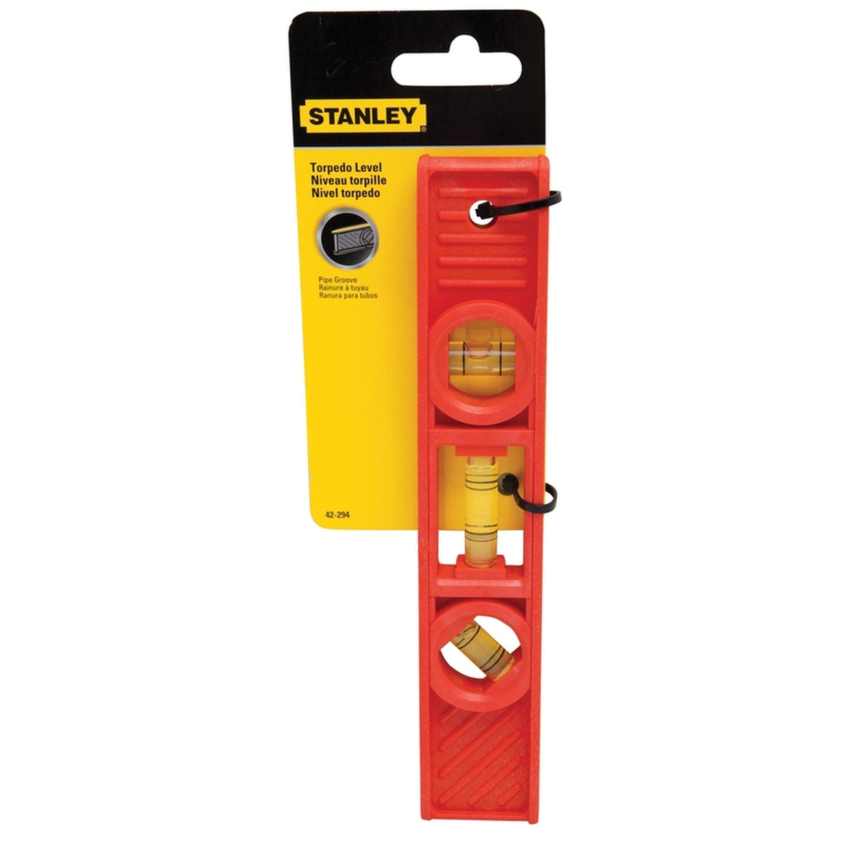 Stanley 42-294 8 in. ABS Torpedo Level 3 vial