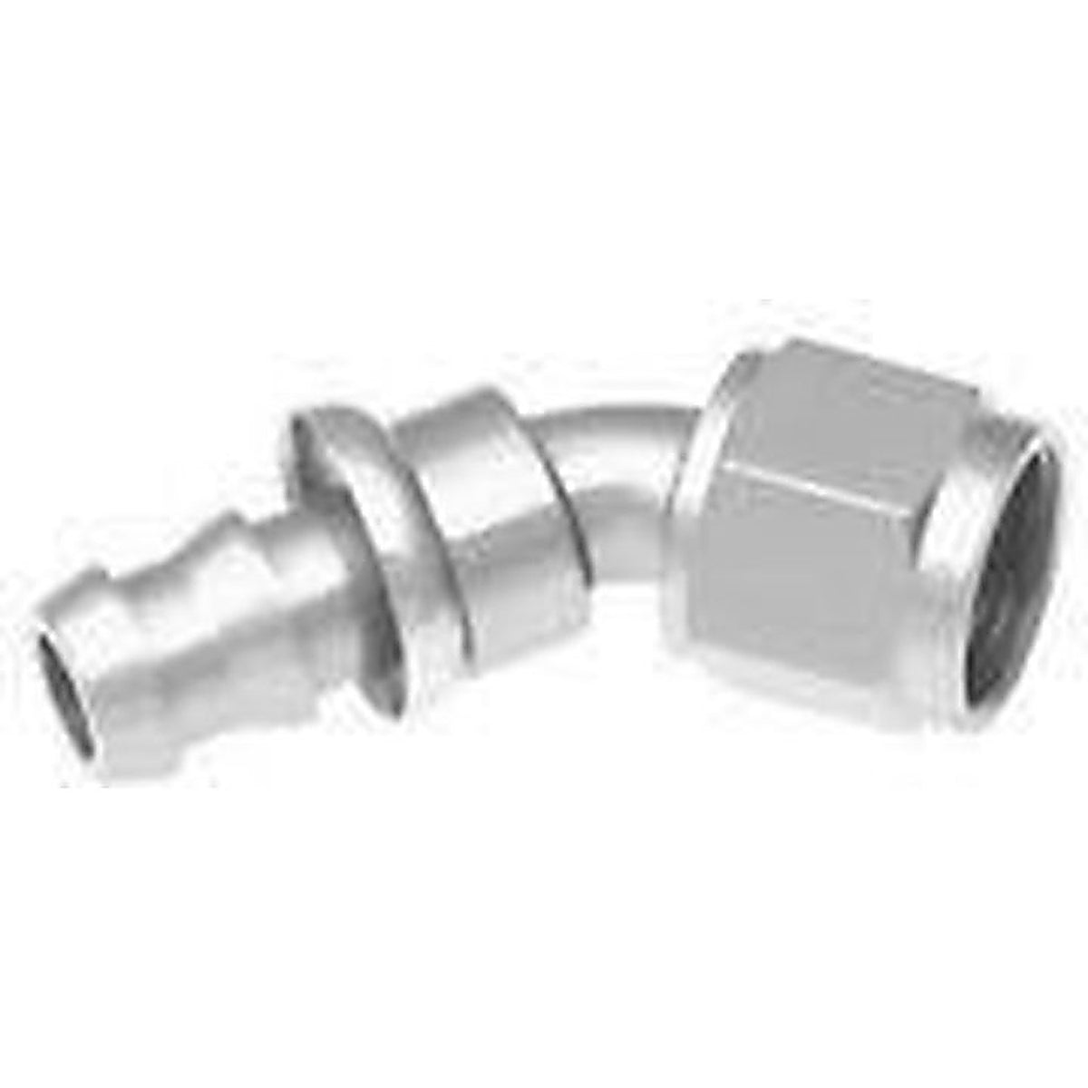 Red Horse Performance - 2045-06-5 - 06 45 Degree AN/JIC Push Lock Hose End - Clear