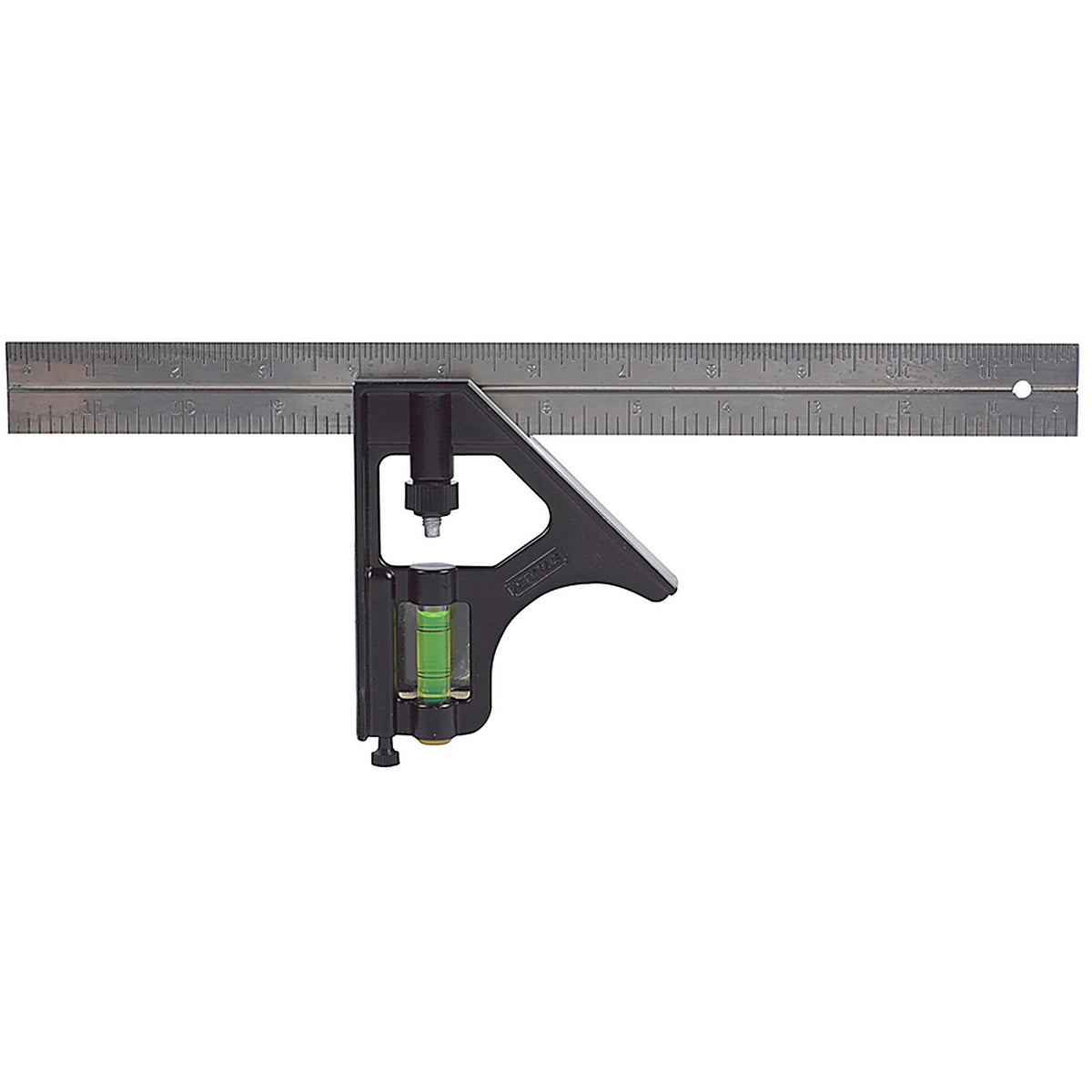 Stanley 46-222 12 in. L x 3 in. H Steel English Combination Square Gray