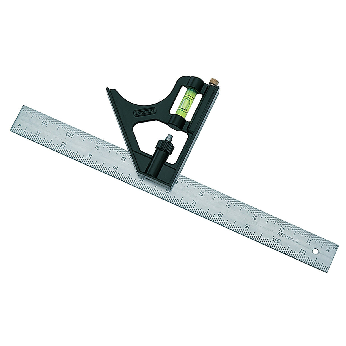Stanley 46-222 12 in. L x 3 in. H Steel English Combination Square Gray
