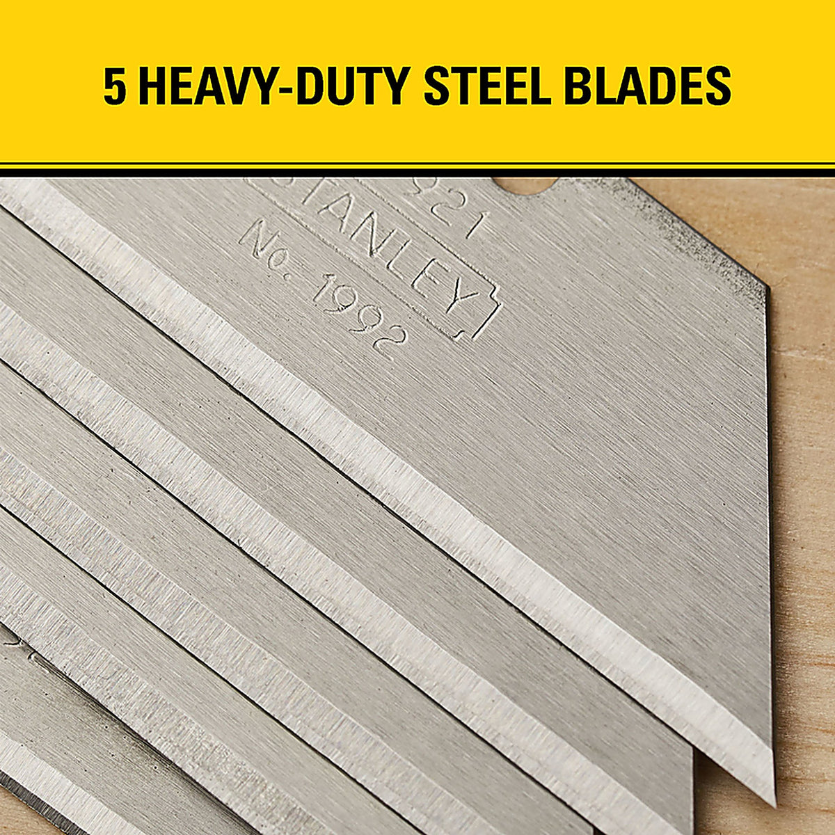 Stanley 11-921 Steel Heavy Duty Replacement Blade 2-7/16 in. L 5/pc.