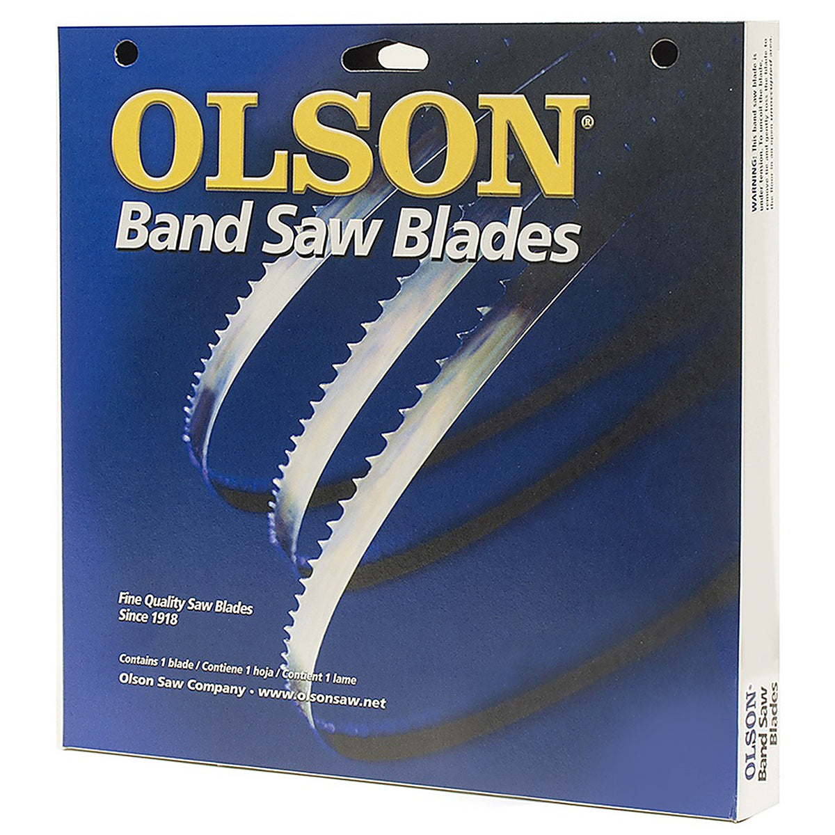 Olson Saw FB10093 93.5 in. L x 0.2 in. W x 0.03 in. thick Carbon Steel Band Saw Blade 10 TPI Regular teeth 1/Pack