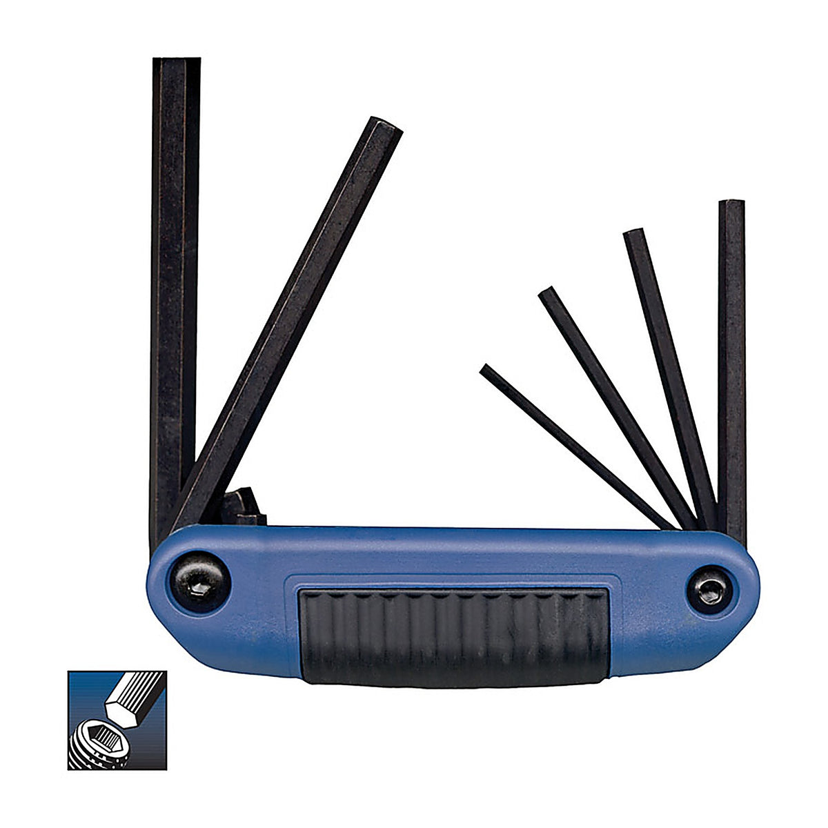 Eklind Tool 25161 Ergo-Fold Assorted Metric Fold-Up Hex Key Set Multi-Size in. 6/pc.