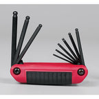 Eklind Tool 25919 5/64" to 1/4" SAE Ergo Fold 9 in 1 Ball End Hex Key Set 1/pc.