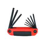 Eklind Tool 25919 5/64" to 1/4" SAE Ergo Fold 9 in 1 Ball End Hex Key Set 1/pc.