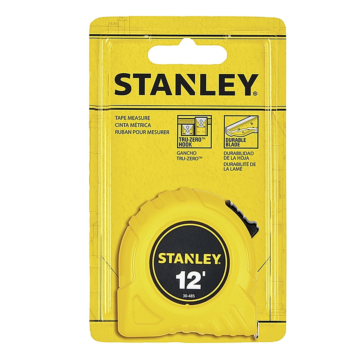 Stanley 30-485 12 ft. L x 0.5 in. W Tape Measure 1/Pack