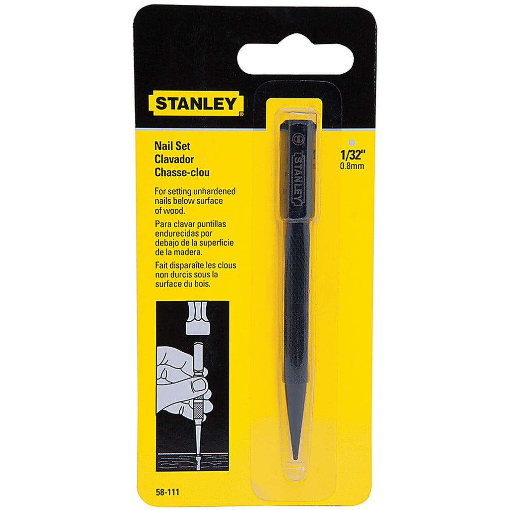 Stanley 58-111 1/32 in. Nail Set 1/pc.