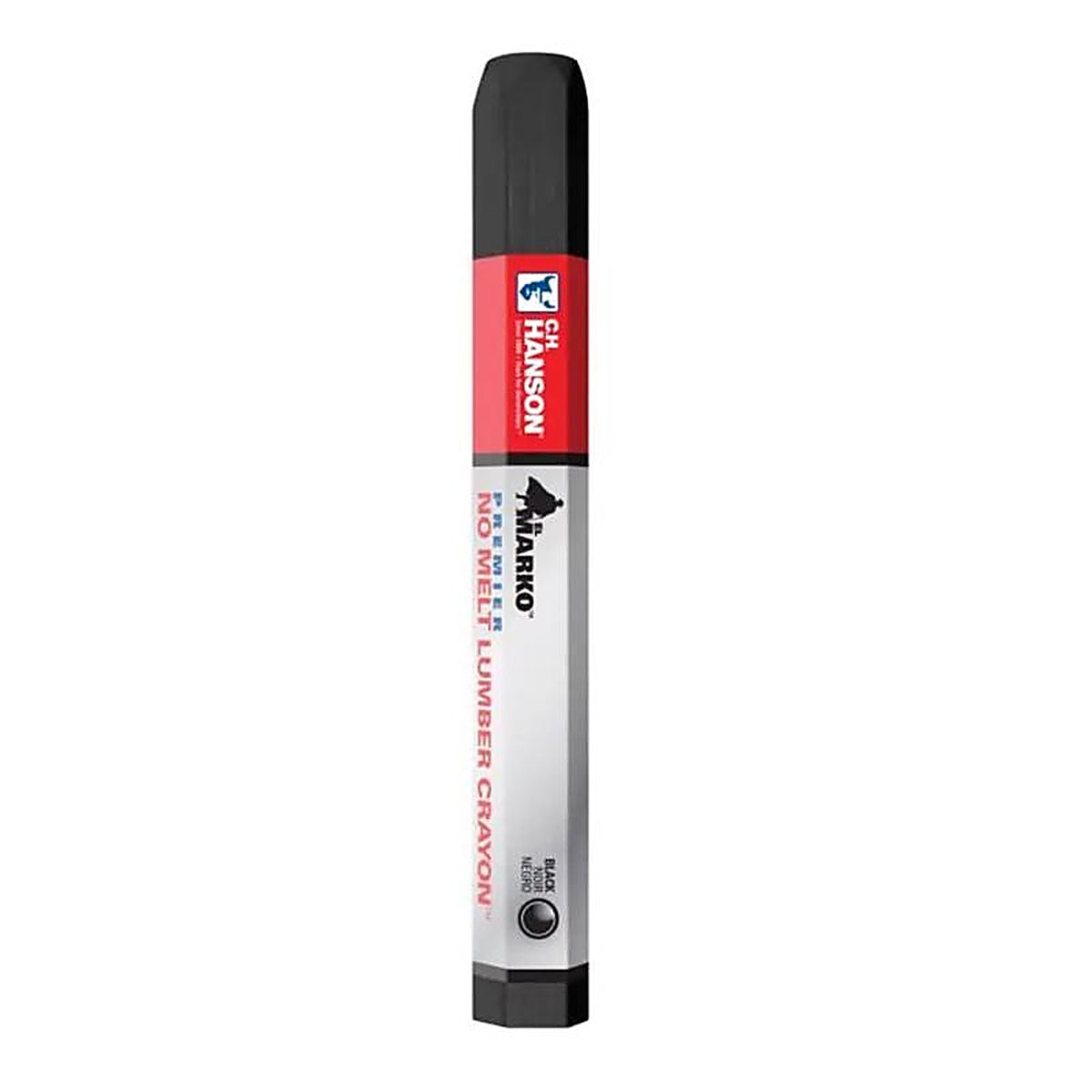 C.H. Hanson 10384 4.5 in. L x 0.5 in. W Lumber Crayon Black Metal 1/pc.
