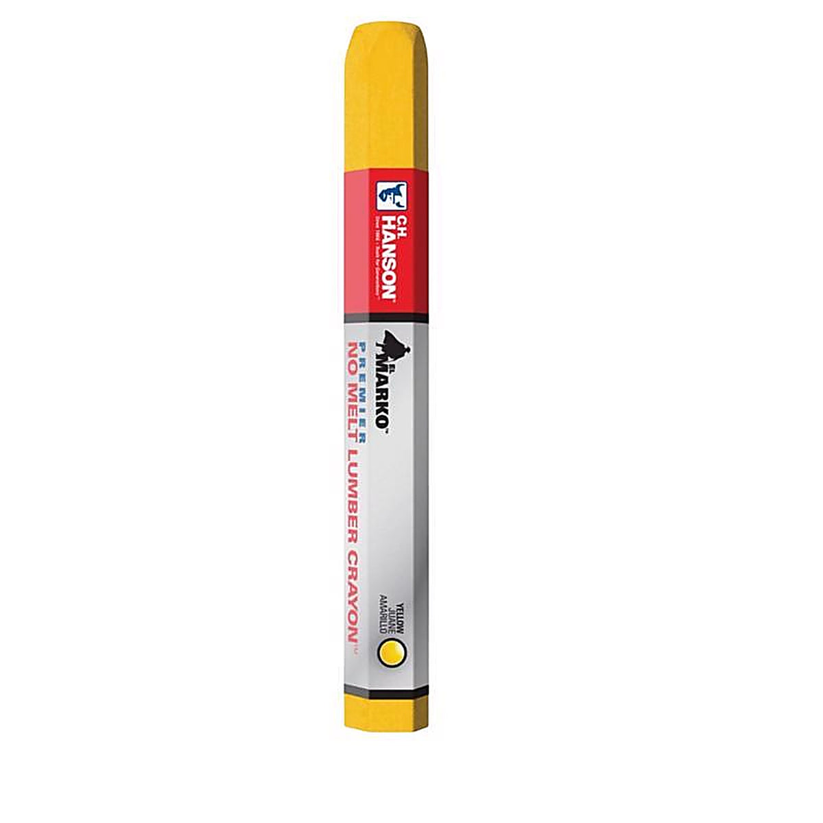 C.H. Hanson 10385 4.5 in. L x 0.5 in. W Lumber Crayon Yellow Metal 1/pc.