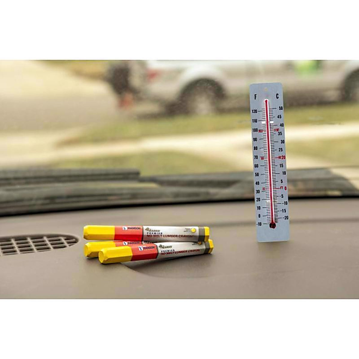 C.H. Hanson 10385 4.5 in. L x 0.5 in. W Lumber Crayon Yellow Metal 1/pc.