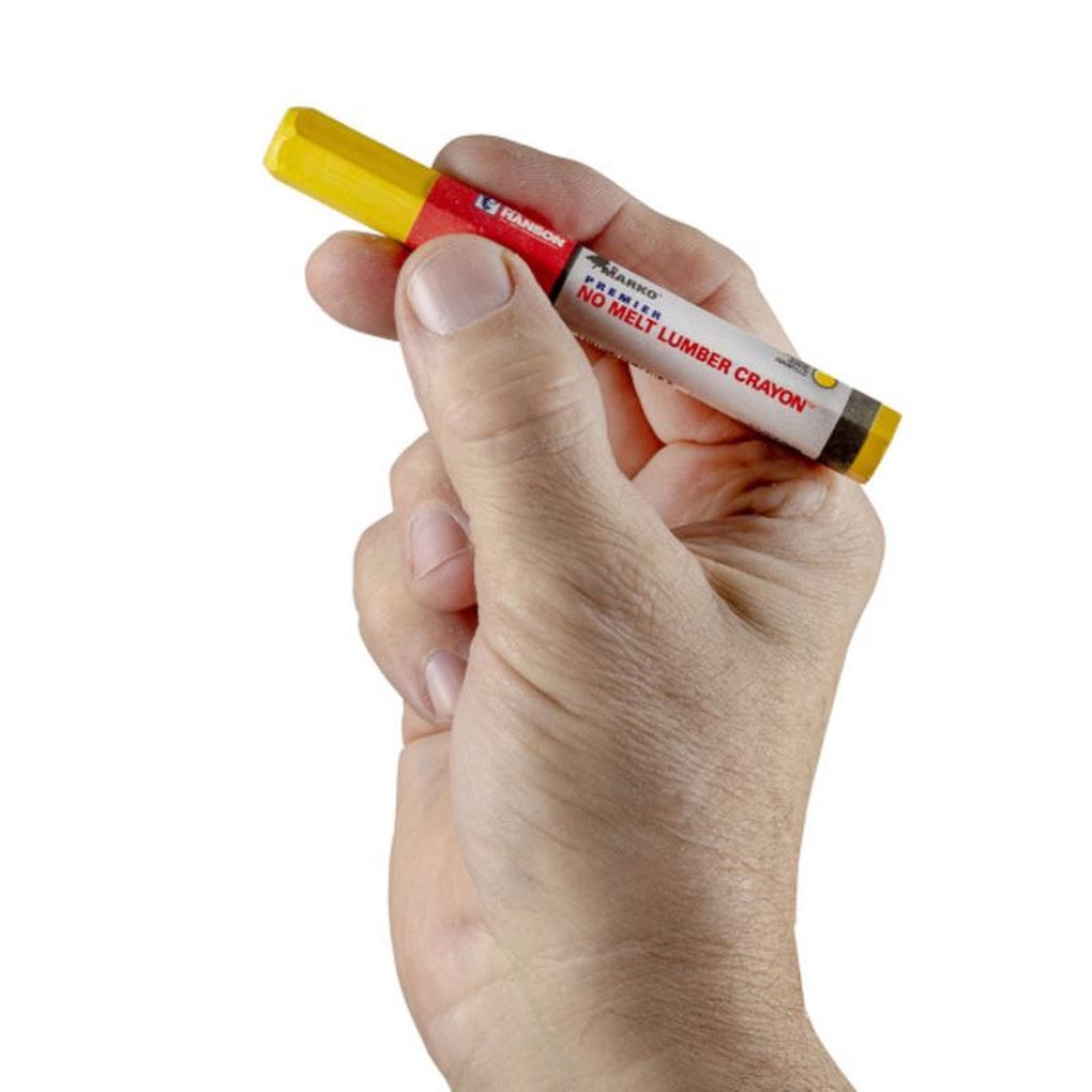 C.H. Hanson 10385 4.5 in. L x 0.5 in. W Lumber Crayon Yellow Metal 1/pc.