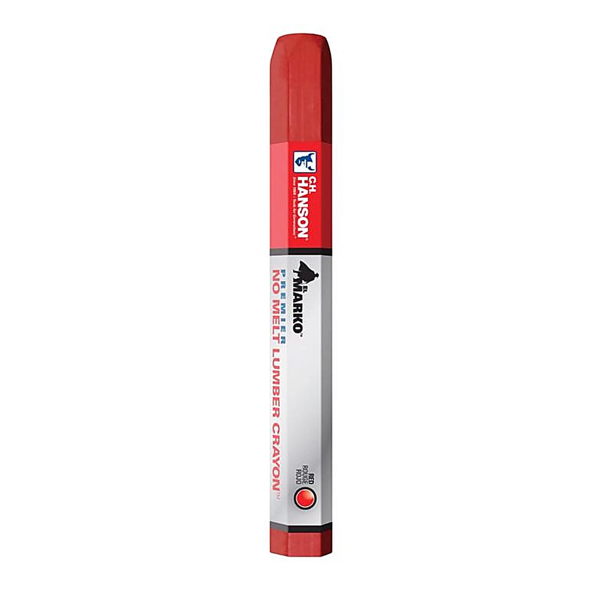 C.H. Hanson 10382 4.5 in. L x 0.5 in. W Lumber Crayon Red Metal 1/pc.