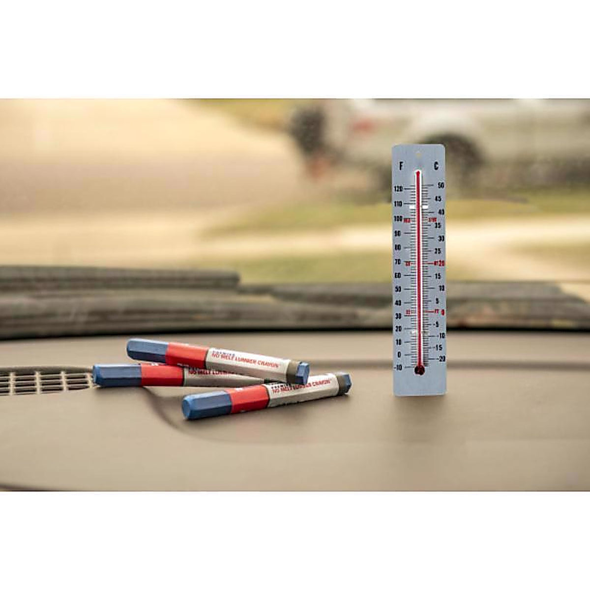 C.H. Hanson 10383 4.5 in. L x 0.5 in. W Lumber Crayon Blue Metal 1/pc.