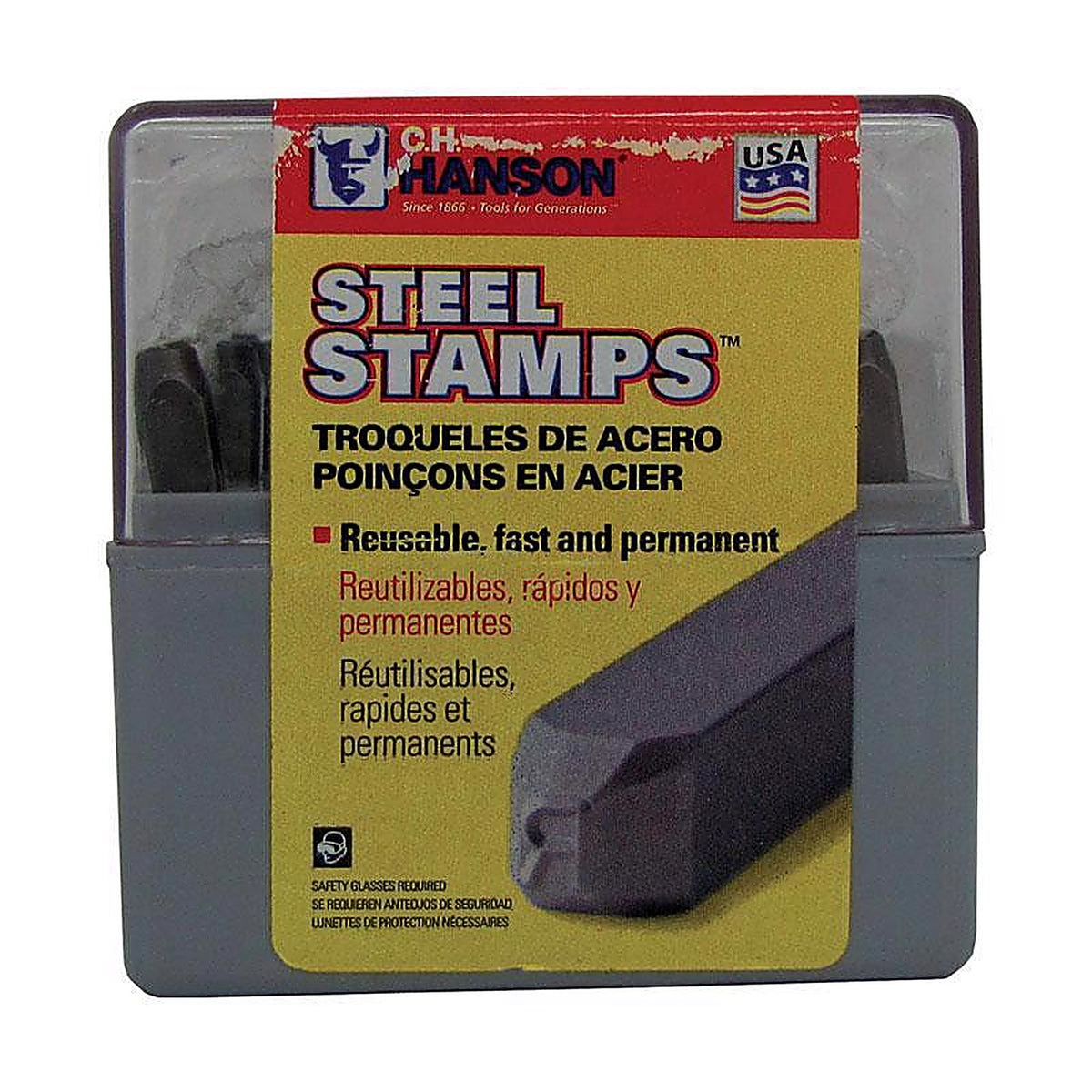 C.H. Hanson 20200 1/8 in. Letter Stamp Set 27/pc.