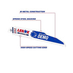 Lenox 20598966R 9 in. Bi-Metal Reciprocating Saw Blade 6 TPI 2/Pack