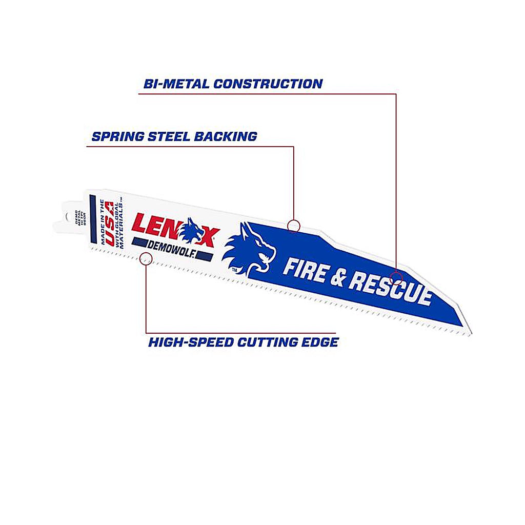 Lenox 20597960R 9 in. Bi-Metal Reciprocating Saw Blade 10 TPI 2/Pack