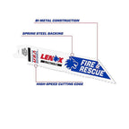 Lenox 20592650R 6 in. Bi-Metal Reciprocating Saw Blade 10/14 TPI 2/Pack