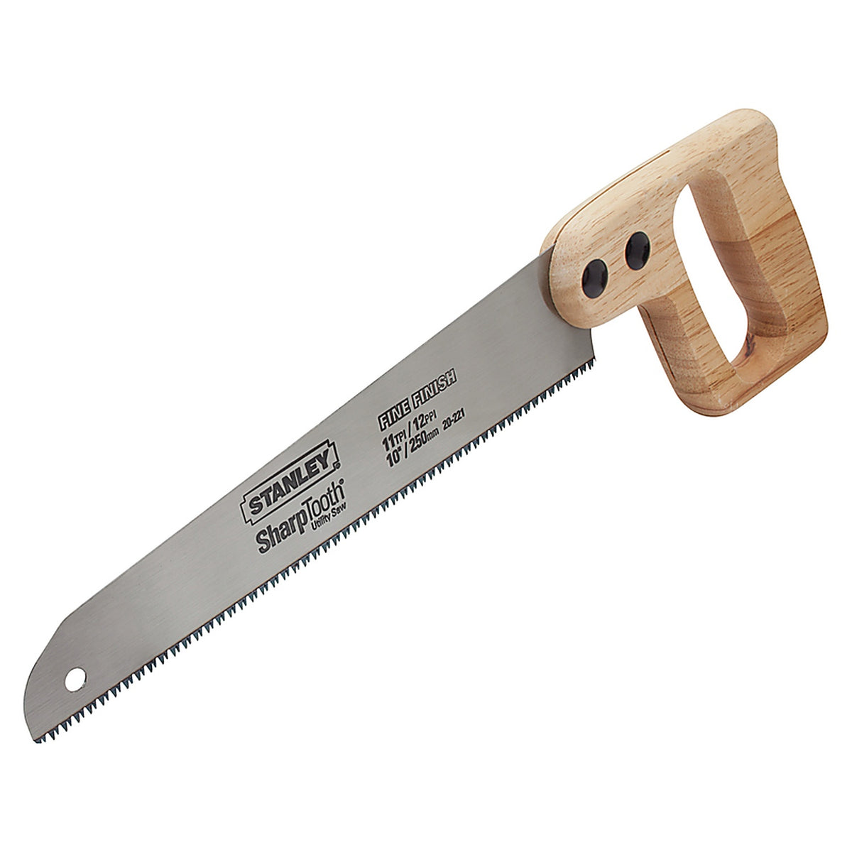 Stanley 20-221 SharpTooth 10 in. Carbon Steel Multi Hand Saw 11 TPI 1