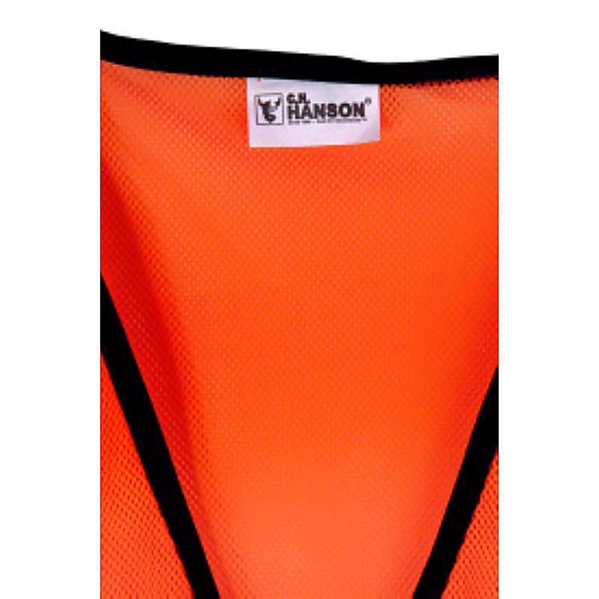 C.H. Hanson 55100 Reflective Polyester Mesh Safety Vest Orange One Size Fits All
