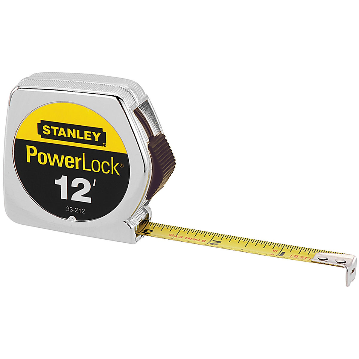 Stanley 33-212 PowerLock 12 ft. L x 0.5 in. W Tape Measure 1/Pack